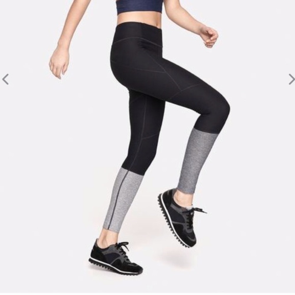 Outdoor Voices OV Dipped leggings black&gray, XS
